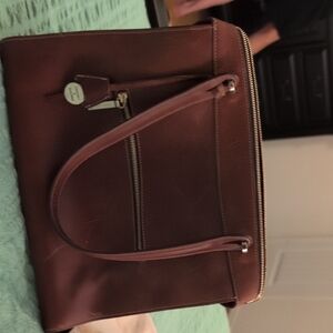 Coach Brown Leather Tote Bag
